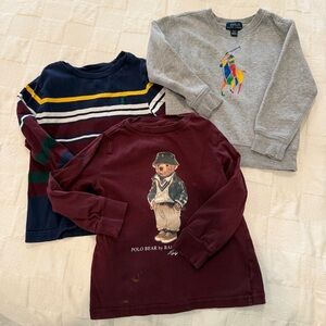 Ralph‎ Lauren Toddler Boy Long Sleeve Shirt & Sweatshirt 3T